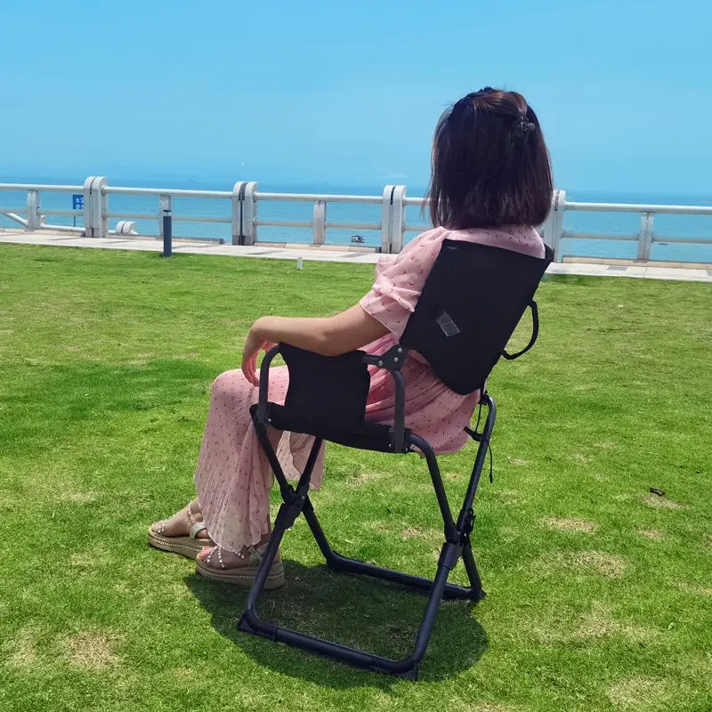 Outdoor Heavy Duty Oversized Portable Folding Beach Fishing Director Camping Chair with Padded Hard Armrests