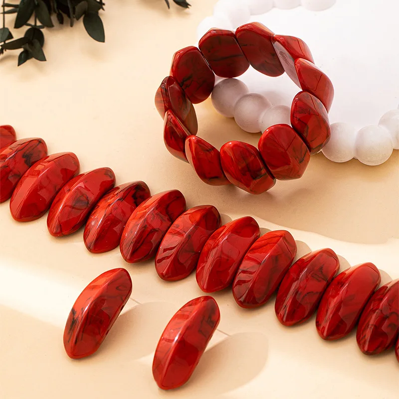 4Pcs Geometric Acrylic Jewelry Set Trendy Necklace Earrings Bracelet Set for Women M999