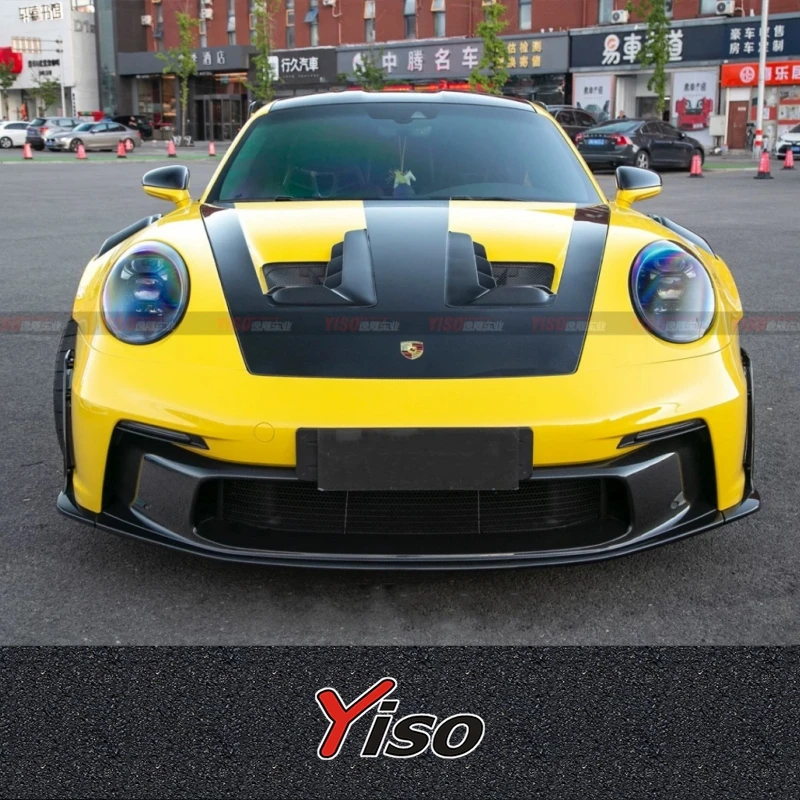 

Suitable for 992 GT3RS modifying OEM dry carbon fiber Modified small body kit front lip side skirt and rear lip kit