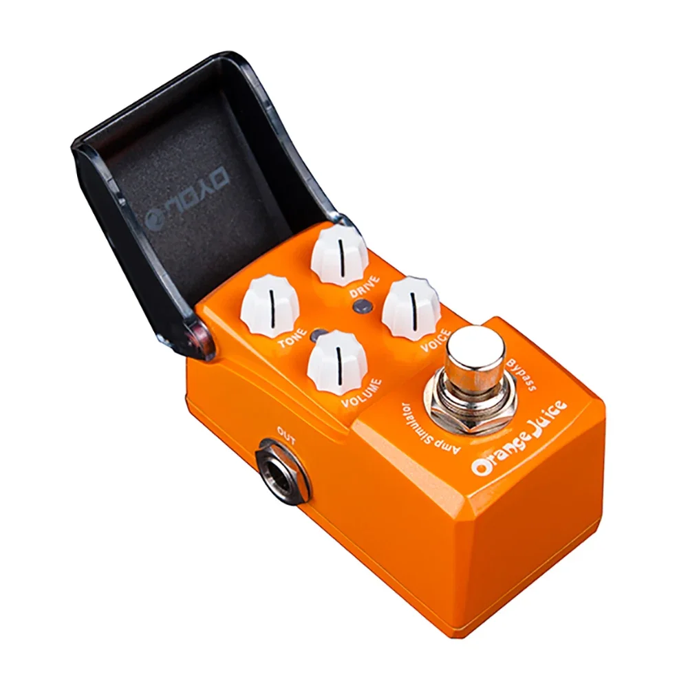 JOYO JF-310 Orange Juice Amplifier Simulator Overdrive Effect Pedal Classic Rock Punk Overdrive Effect Pedal for Electric Guitar