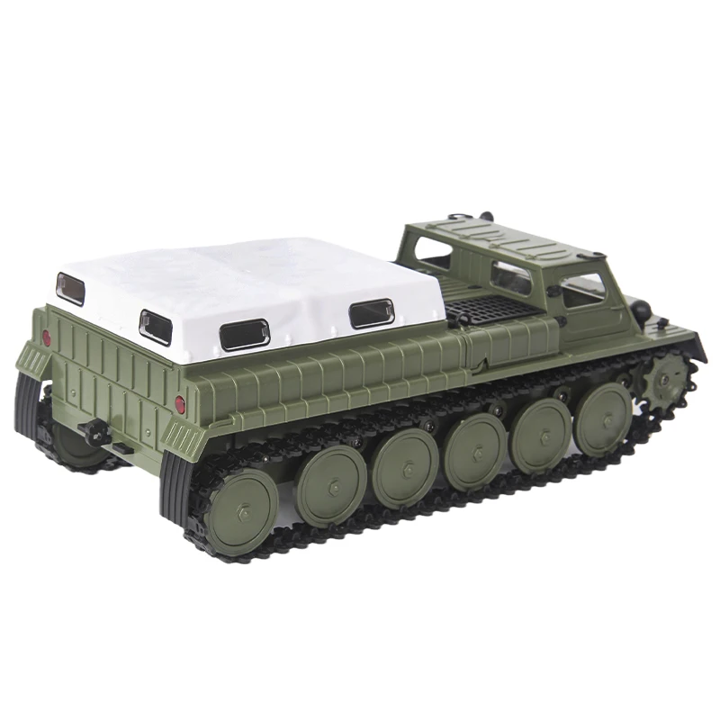 WPL E1 1/16 2.4G 4WD zbiornik RC Crawler Transport samochody zdalnie sterowane ciężarówki pełna kontrola Propotional modele pojazdów zabawki dla