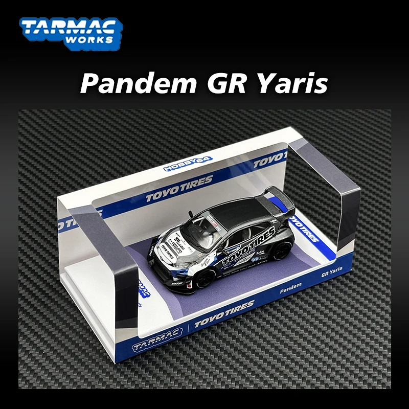 

TW In Stock 1:64 Pandem GR Yaris TOYO Diecast Car Model Collection Miniature Toy Tarmac Works