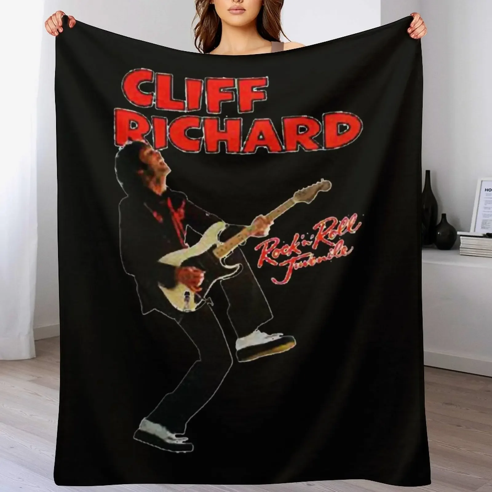 

Cliff Richard Throw Blanket Durable Warm Blanket for Daily Home Use