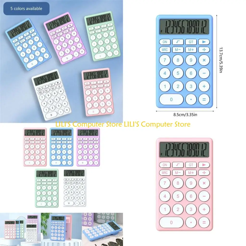

A52B 12 Digits Electronic Calculator Desktop Home Office School Financial Accounting