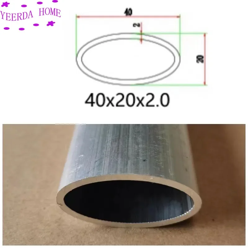 

Oval-shaped Aluminum Pipe aluminum Alloy Hollow Flat elliptical tube Frame DIY material