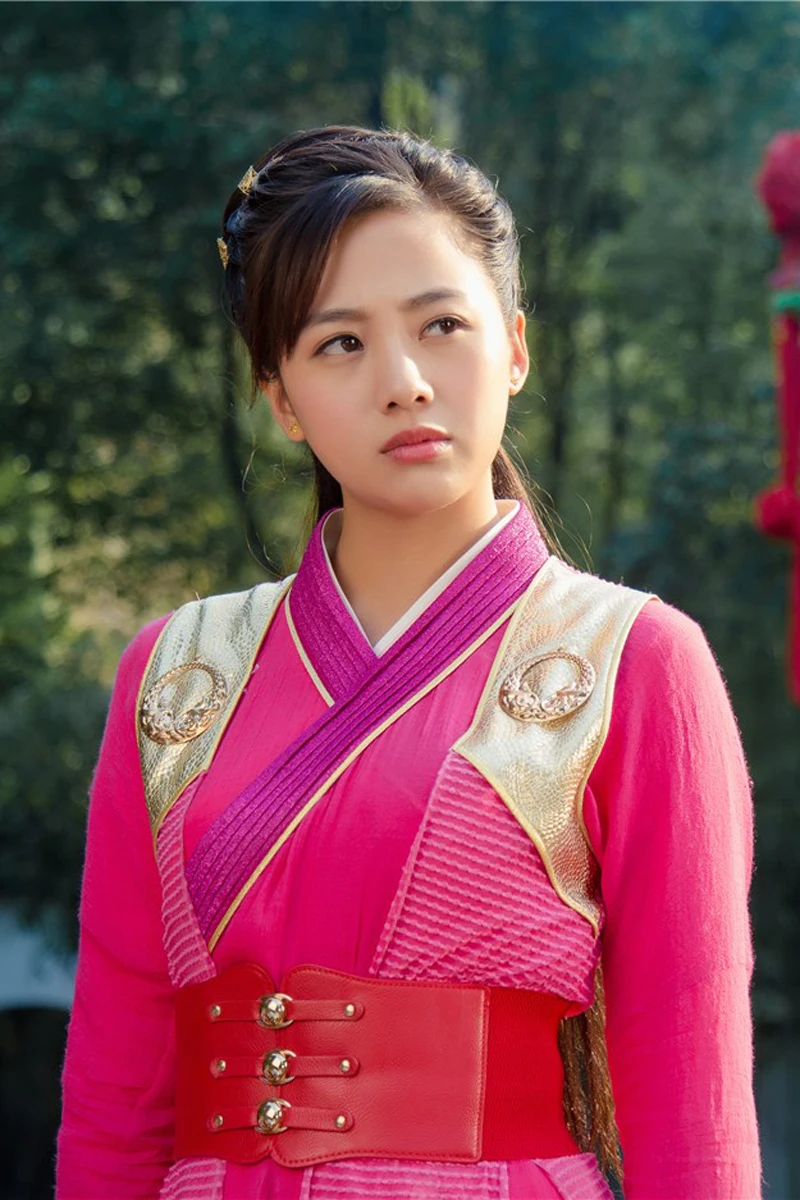 Rose Red Female Swordlady Cosplay Costume for Drama Return of the Deadly Blade Stage Performance Daily Wear Short Design Hanfu