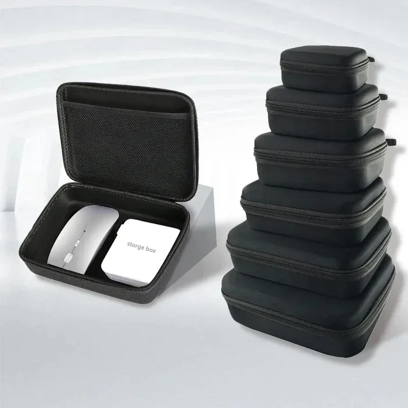 

1 EVA portable protective storage box, storage accessory bag, 6 sizes of travel outdoor tool bag