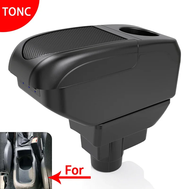 For Opel Corsa D Armrest box For Opel Corsa Car armrest backrest Interior parts storage box Retrofit parts Car accessories