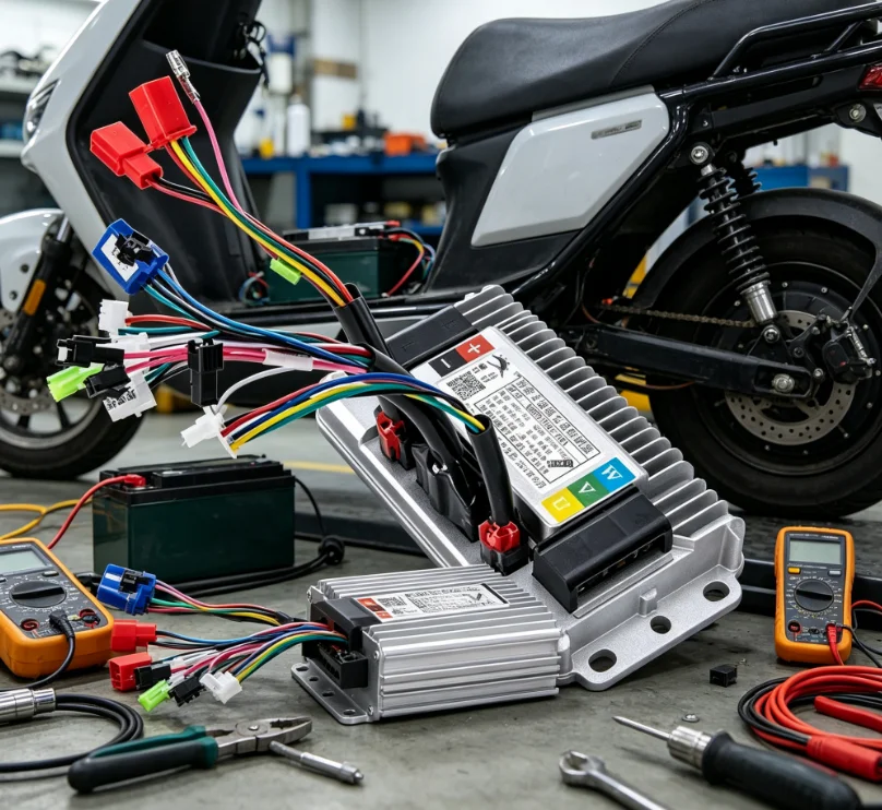 1000W Three-Mode Sine Wave Brushless Controller Fit 48V/60V/72V/96V Standard Two-Wheel Electric Scooter Vehicle
