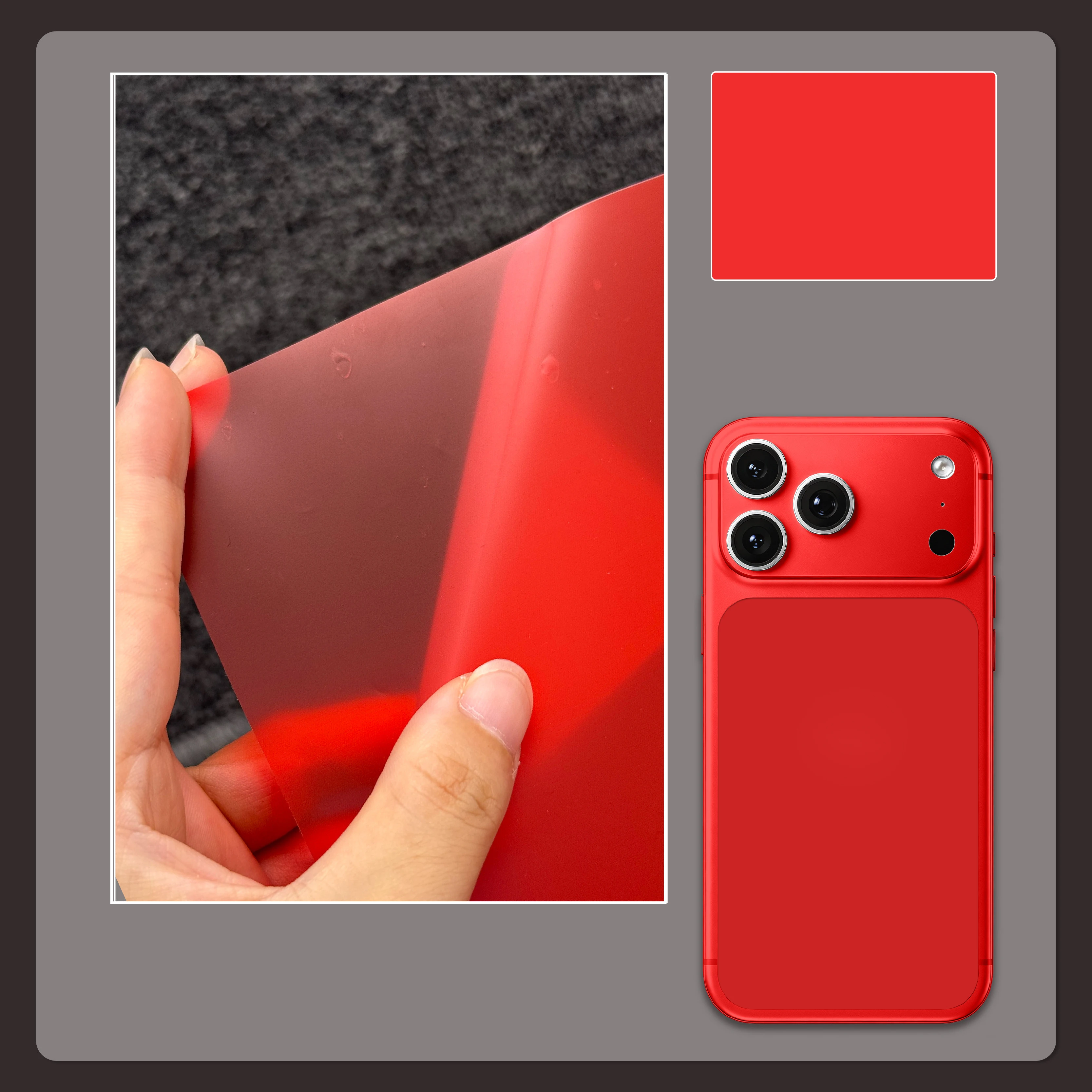 FONLYU A4 Color Change Heat Shrink Film Full Cover Wrapped for iPhone 18 Pro Max Vacuum Envelope Machine Application Fold Screen
