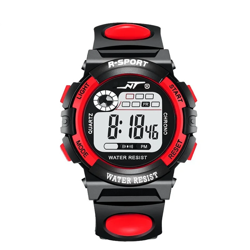LED Kids Watch Multifunction Sports Watches Luminous Alarm Clock Waterproof Digital Wristwatch for Student Child Boys and Girls