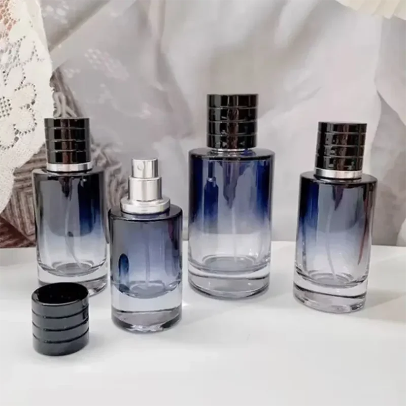 30ml 50ml 100ml Gradient Color Portable Glass Refillable Empty Perfume Bottle Cosmetic Container Atomiser Liquid Split Bottles