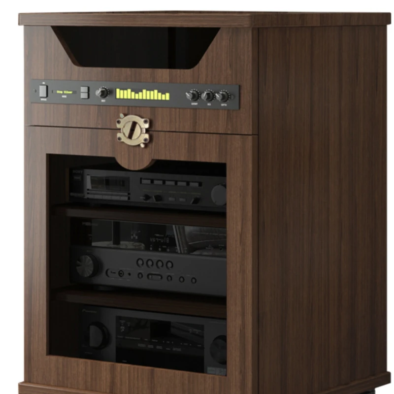 JS-70 power amplifier cabinet solid wood multi-layer board aviation chassis KTV audio-visual equipment equipment rack