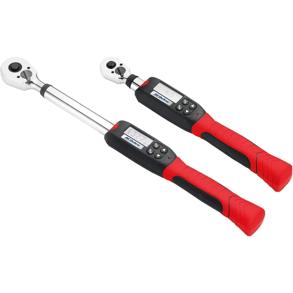 

ACDelco ARM601-34 3/8” & ½” Heavy Duty Digital Torque Wrench Combo Kit with Buzzer and LED Flash Notification – ISO 6789 Standar