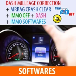 IMMO OFF SOFTWARES + DASH MILLEAGE CORRECTION + AIRBAG CRASH CLEAR/ TOTAL 32 GB Package of Car Software Ecu Programming Package