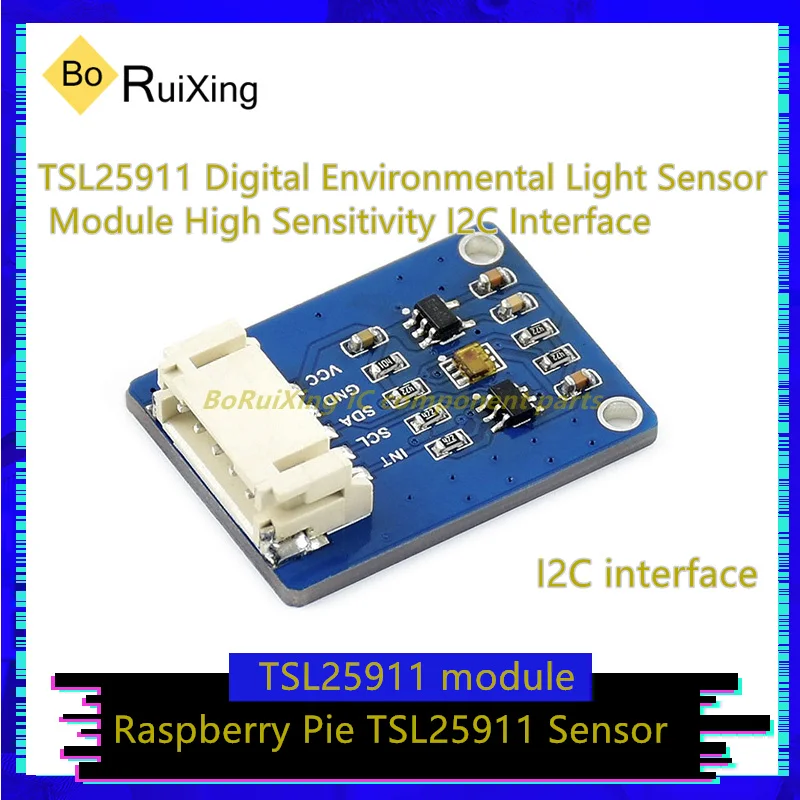 5PCS/LOT Raspberry Pi TSL25911 Digital Environmental Light Sensor Module High Sensitivity I2C Interface