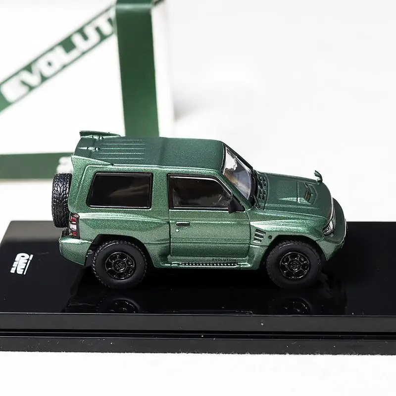 INNO 1/64 Mitsubishi Pajero EVO Legering Speelgoed Motorvoertuig Diecast Metaal Model Geschenken