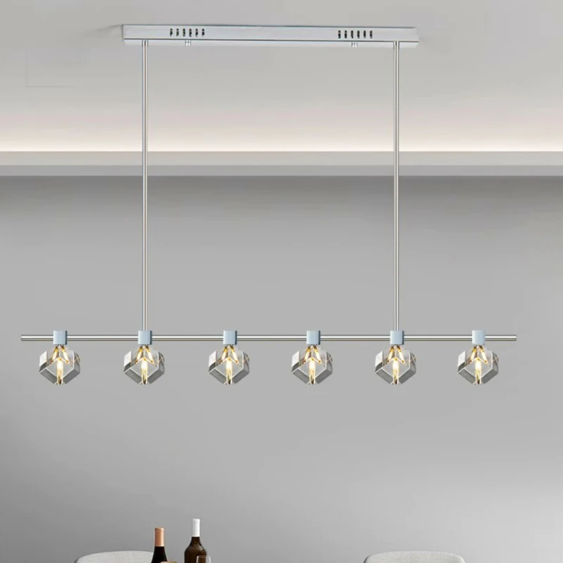Modern Home Decoration Pendant Lights Luxury Dining Room Led Long Chandelier Room Crystal Chandelier Ceiling Chandelier Lighting