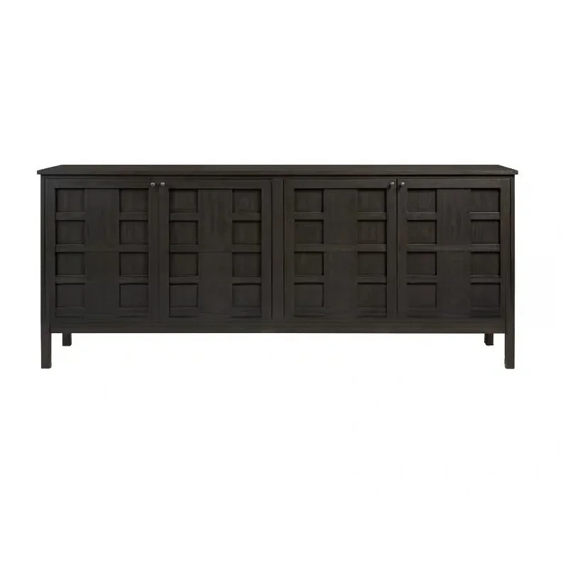 

American solid wood dining side cabinet French retro entrance cabinet Small apartment storage cabinet Home living room