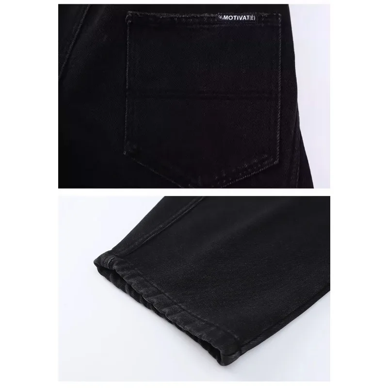 UNITIM Kinder-Jungenhosen Herbst 4-14 Jahre Kinder-Jungen-Jeanshosen Locker Sitzende Winter-Samt-Warme Jugendliche Jungen-Jeans – Detail 21