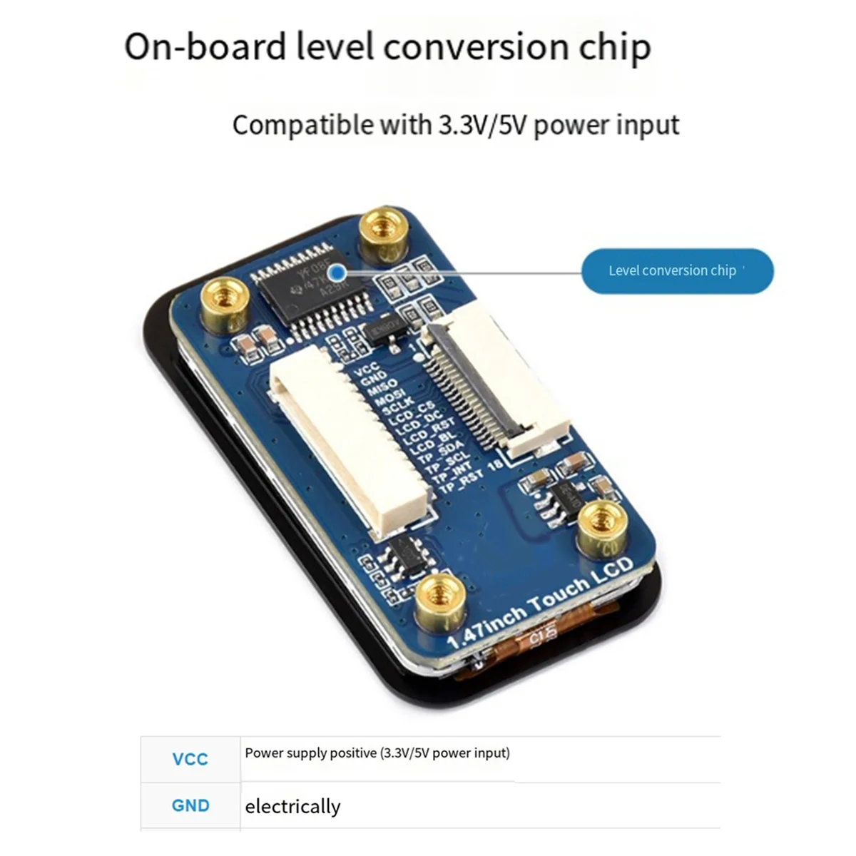 A03R For 1.47 Inch LCD Display Module 172x320 IPS Screen with Expansion Board SPI/I2C Interface Communication