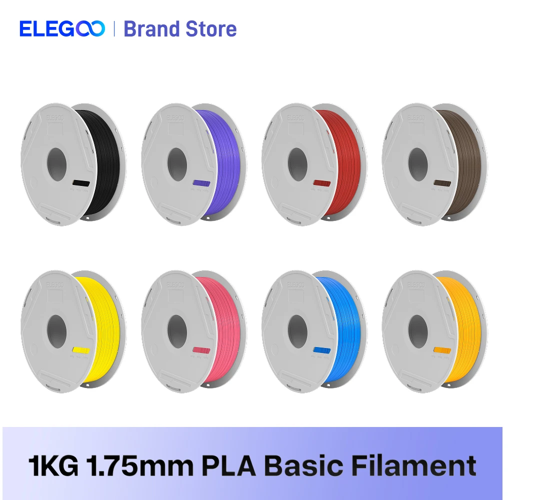Filamento de recarga básico ELEGOO 1KG PLA 1,75 mm vermelho, filamento de impressora 3D