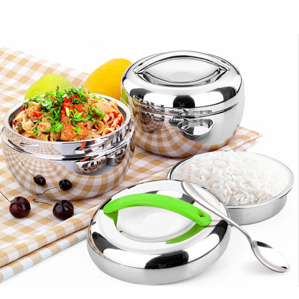 

Premium Stainless Steel Lunch Box Thermal Bento Container Lattice Design Heat Preservation Food Storage Box for Office Workers