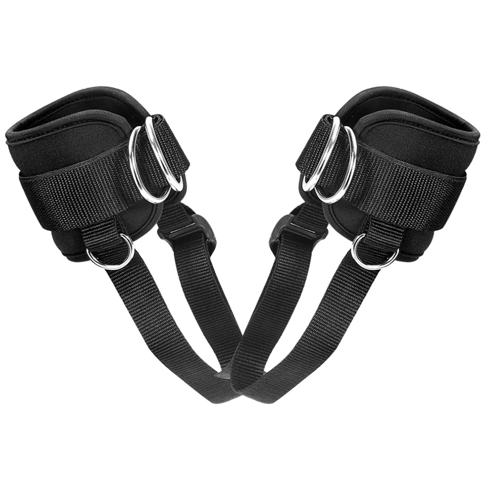1Pair Ankle Bind Strap Gym Cable Attachment Durable Eva Material Easy to Use for Leg Strength Training Fitness Tool