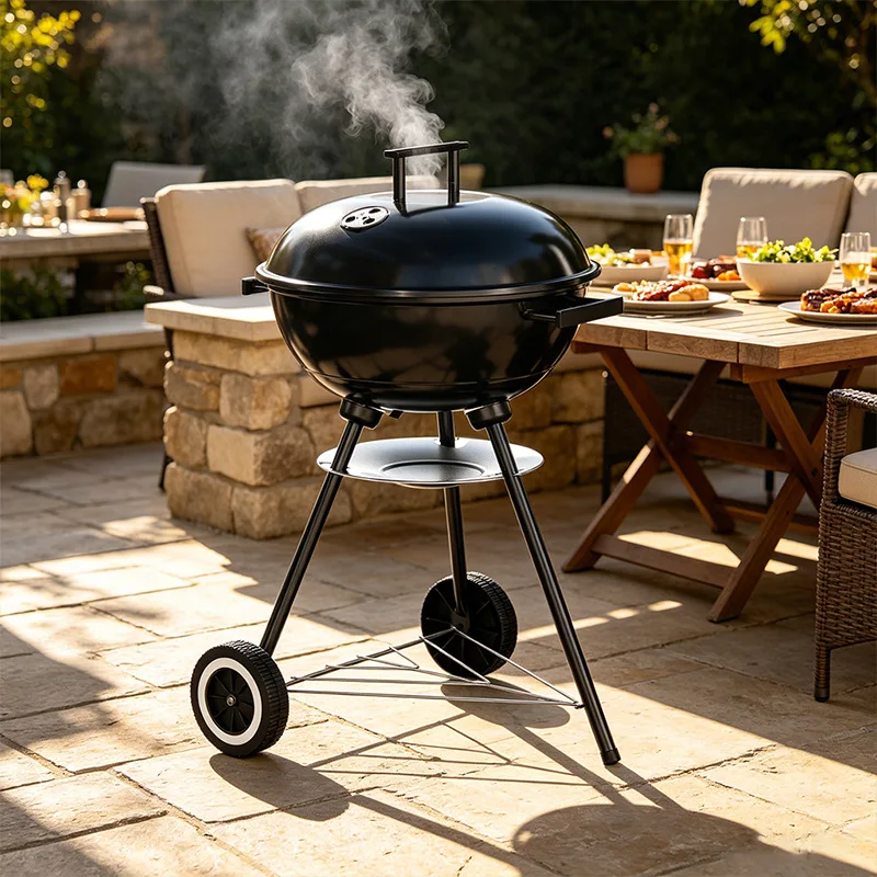 14-22.5-inch charcoal grill outdoor portable four-legged apple grill three-legged grill apple grill