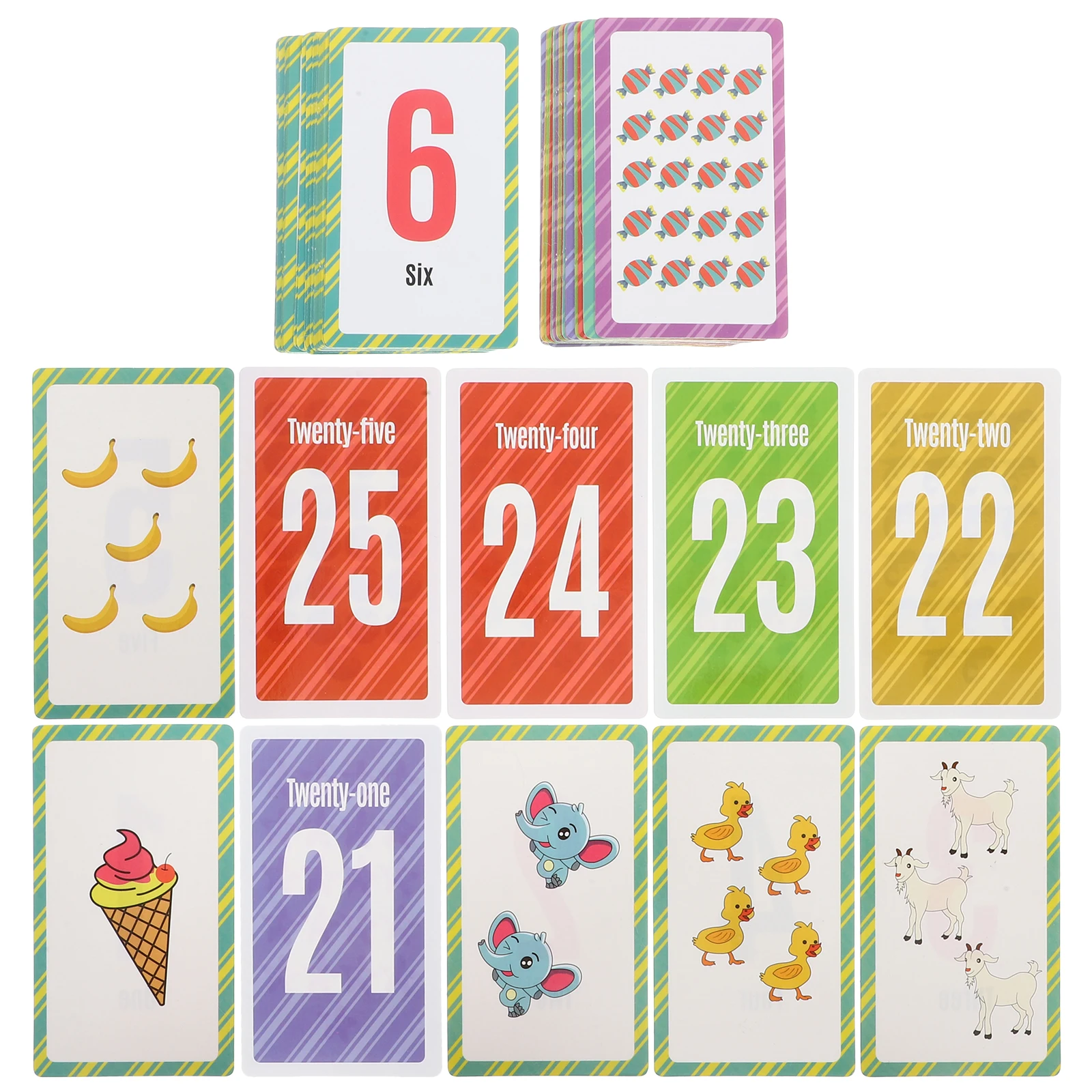 유아를 위한 숫자 플래시 카드 1세트, 교육용 학습 게임, 수학 언어 인지 플래시카드, 유치원 교육용