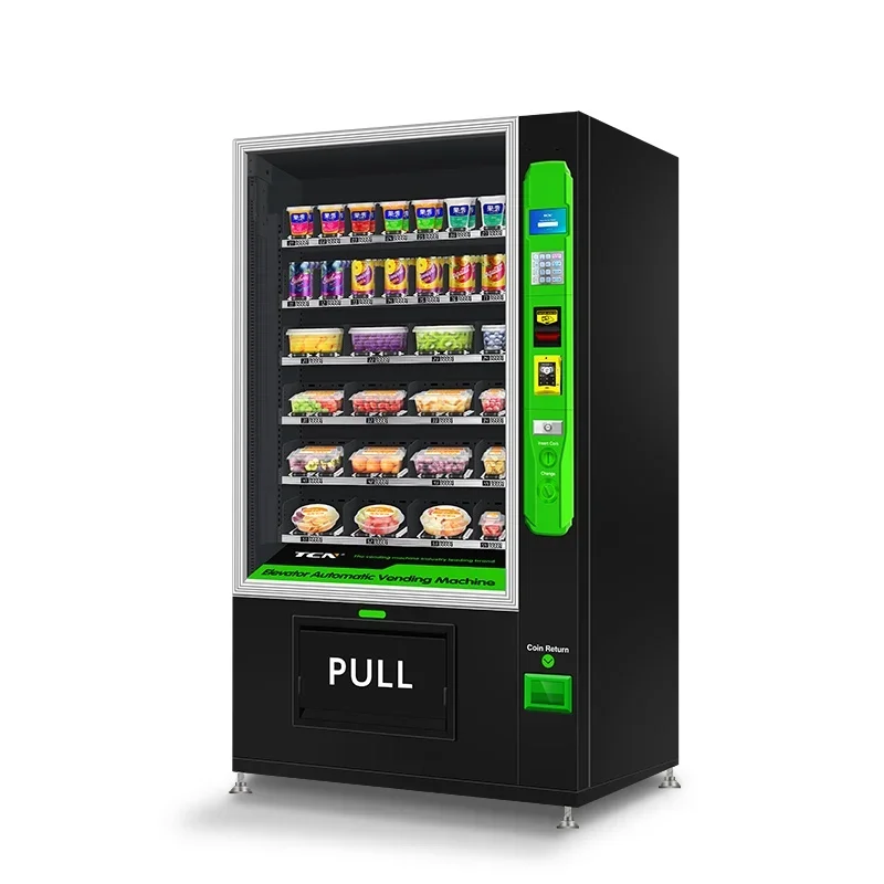 Custom Fresh Food Vending Machine Refrigerated Elevator Vending Machine With Payment System