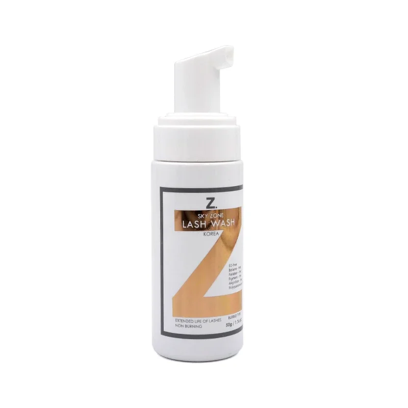 1 Flasche 50g Sky Zone Wimpern verlängerung schaum und Wimpern bürste für Wimpern waschen Wimpern reiniger Shampoo falscher Wimpern reinigungs schaum