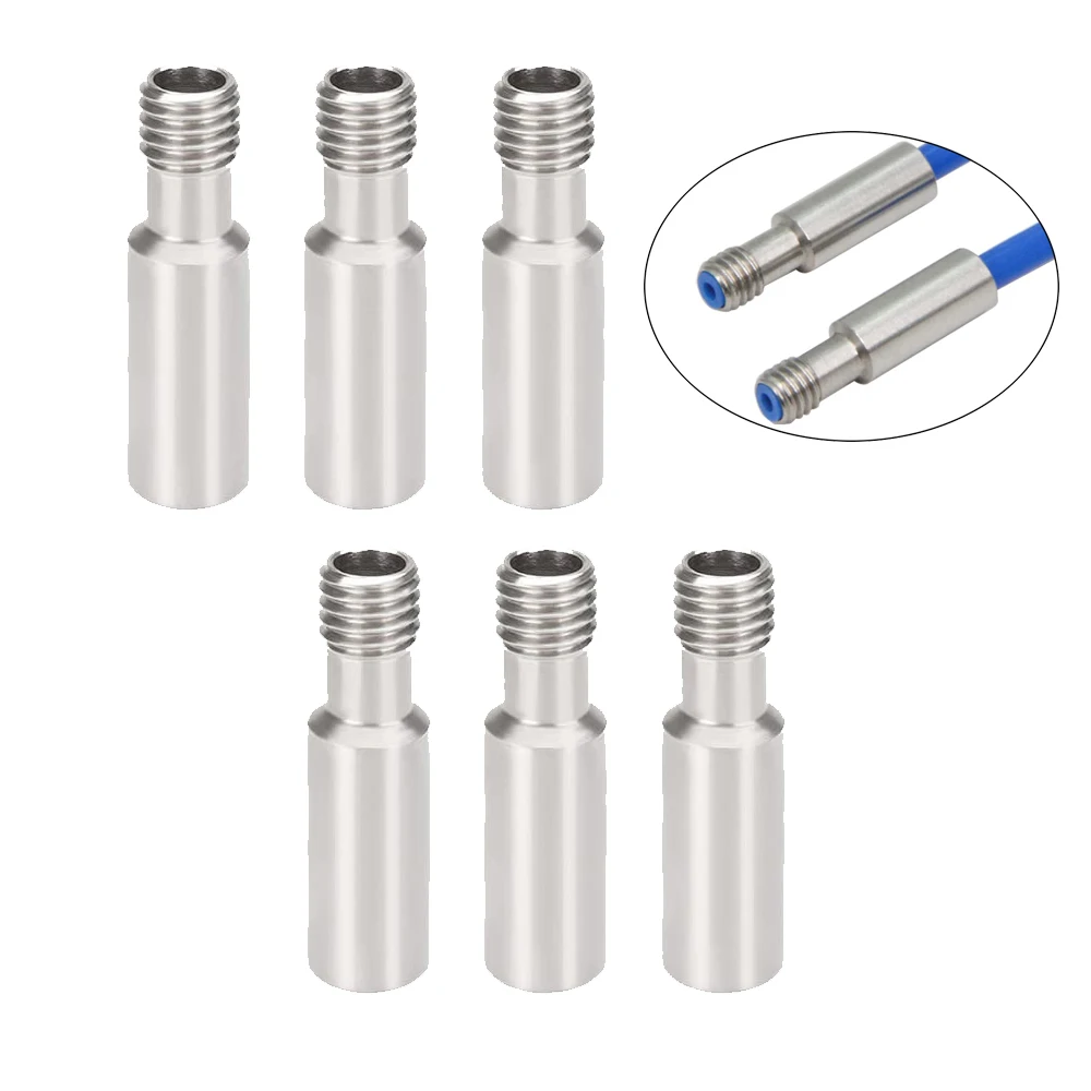 6 Pcs Ender 3 Official Heatbreak Throat Compatible with Creality CR-10 CR-10S S4 S5 Ender 3 3D Printer 1.75mm Hotend Extruder