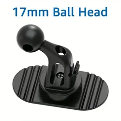 360° Rotating Universal Car Phone Holder Base | 17mm Ball Head Sticker Mount for Dashboard Cellphone Stand