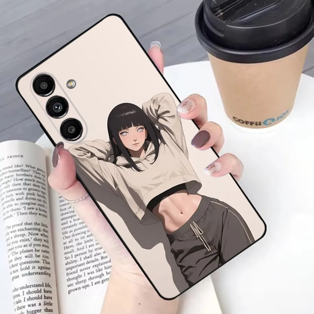 H-Hinata Japanese Cartoon  Phone Case For Samsung S24,23,22,30,21,10,9,Ultra,Plus,Lite,FE,Soft Silicone Black Cover