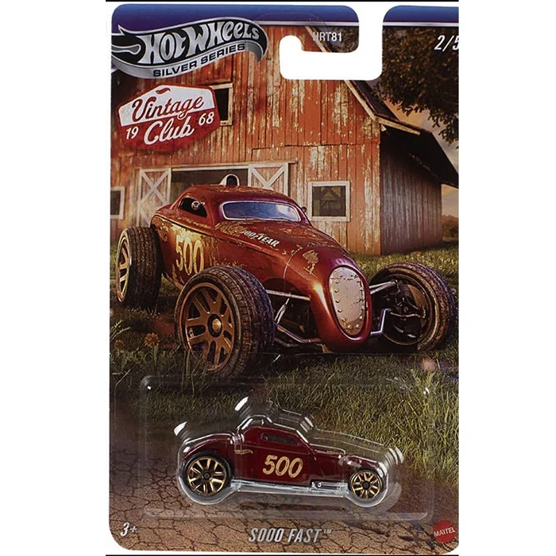 Nowy zestaw Hot Wheels Classic Club 1/64 Mustang HRT81 Porsche Silver Standard Diecast Cars Model Collect Custom Birthday Toy Gift