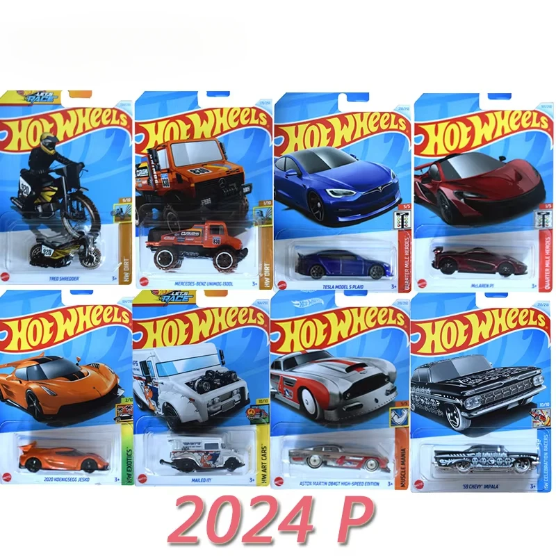 Hot Wheels Auto City Auto Mazda Benz Tesla McLaren Koenigsegg Metal Car Toys for Boy 1/64 Fast Furious Mailed Disposal Voiture