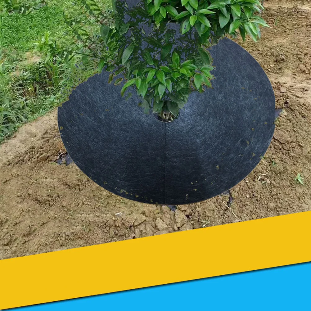 10/20pcs Garden Plants Cover Garden Barriering Cloth Mulch Ring Non Wovens Garden Barrier Barrier Biodegradable Garden Barrier