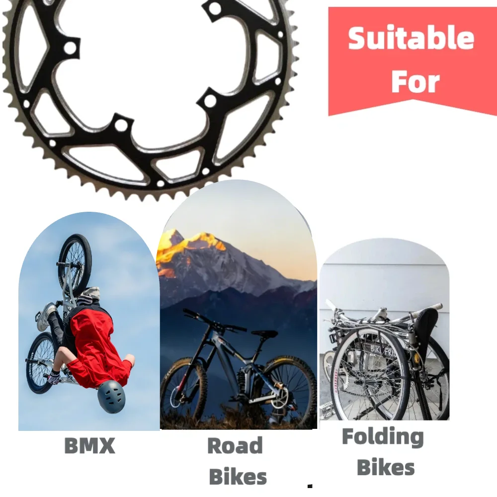 Folding Bike 130 BCD Chainring 60T Road Bielas Crankset Mtb Bike Parts Chain Ring Bmx Fixed Gear Bicycle Accessories view 5