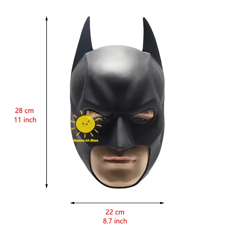 BEAST KINGDOM Bruce Wayne Film Cosplay Maske Batman Halloween Karneval Fledermaus Kopfbedeckung Requisiten für Erwachsene Hochwertige Latexmaske Geschenke