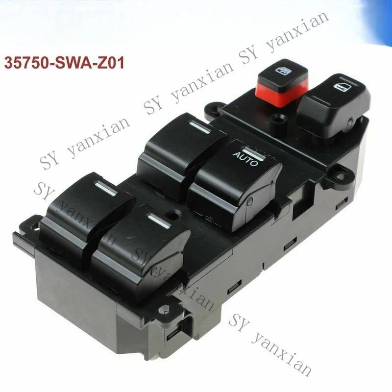 SY+ NEW Electric Master Power Window Switch 35750-SWA-Z01 For Honda CR-V 2007-2010