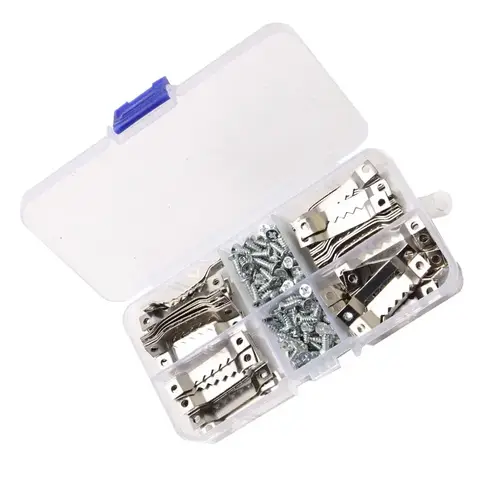 100pcs Metal Hook Set Saw Tooth Stable Photo Frame With Screws Multi Functional Hanging Easy Install Home Decorative Tools
