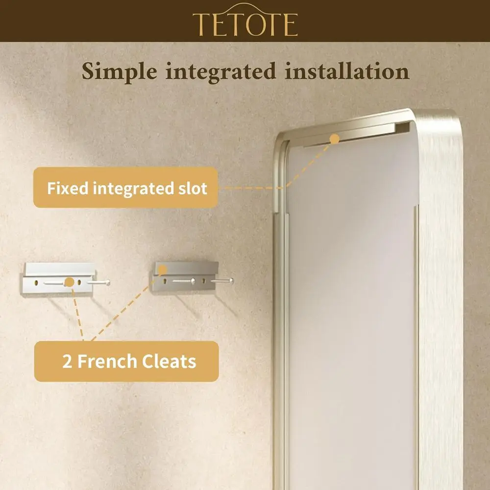 مرآة حائط حديثة للمزرعة مقاس 24 × 32 بوصة، إطار من النيكل المصقول، زجاج مقسى لديكور الحمام