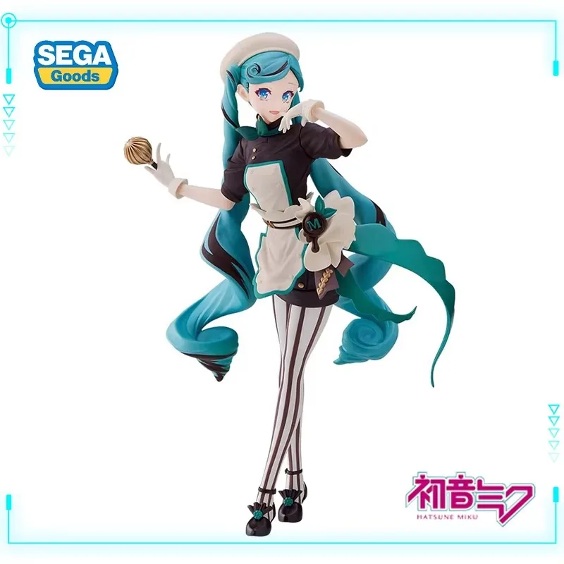 セガオリジナル本物のボーカロイド歌手ピアプロキャラクター初音ミクルミナスタビターパティシエ版-21-センチメートル玩具フィギュアモデルギフト