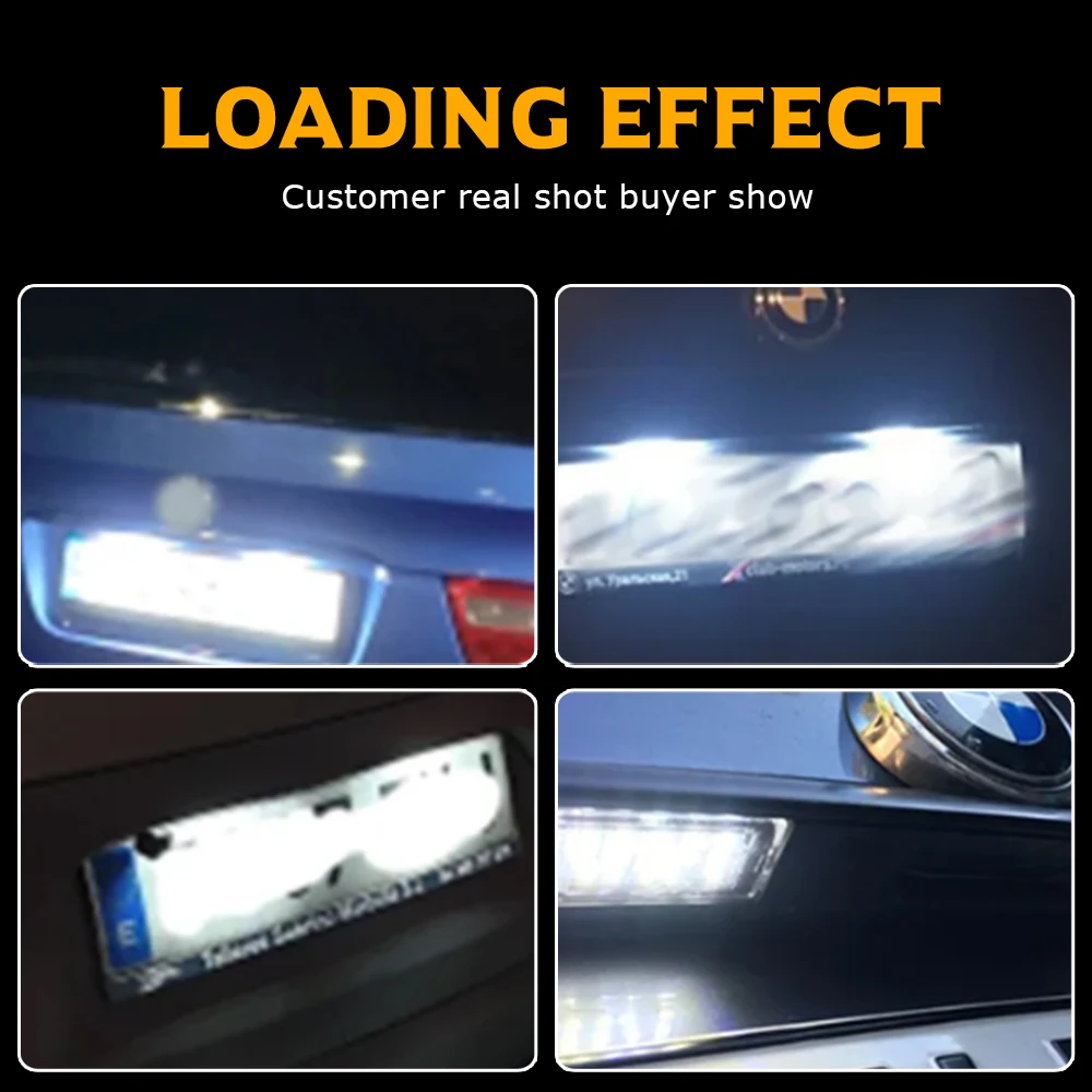 Picture 5: LED License Plate Lamp 2PCS Car LED Number License Plate Light For BMW X5/E53 Pre-Facelift 2000-2006 LED License Plate Lamp