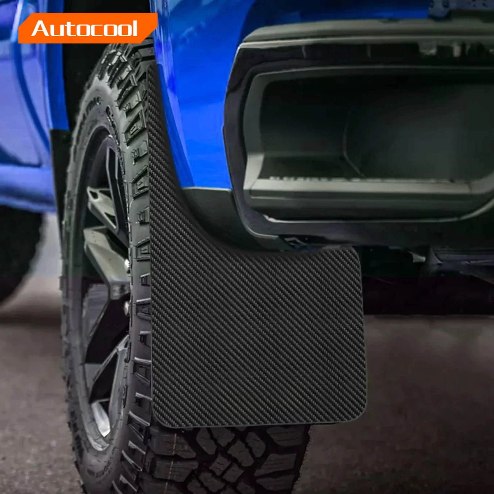 

Carbon Fiber Effect Splash Guards Mud Flaps Car Mudguards Fender Cover Flares W/Hardware Universal Front Rear RED Accessories