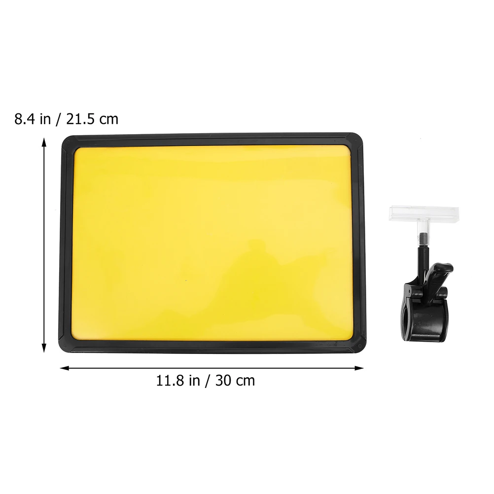 

2Pcs A4 Advertising Clip Holder Price Tags Rotating Plastic Display Stands For Shops