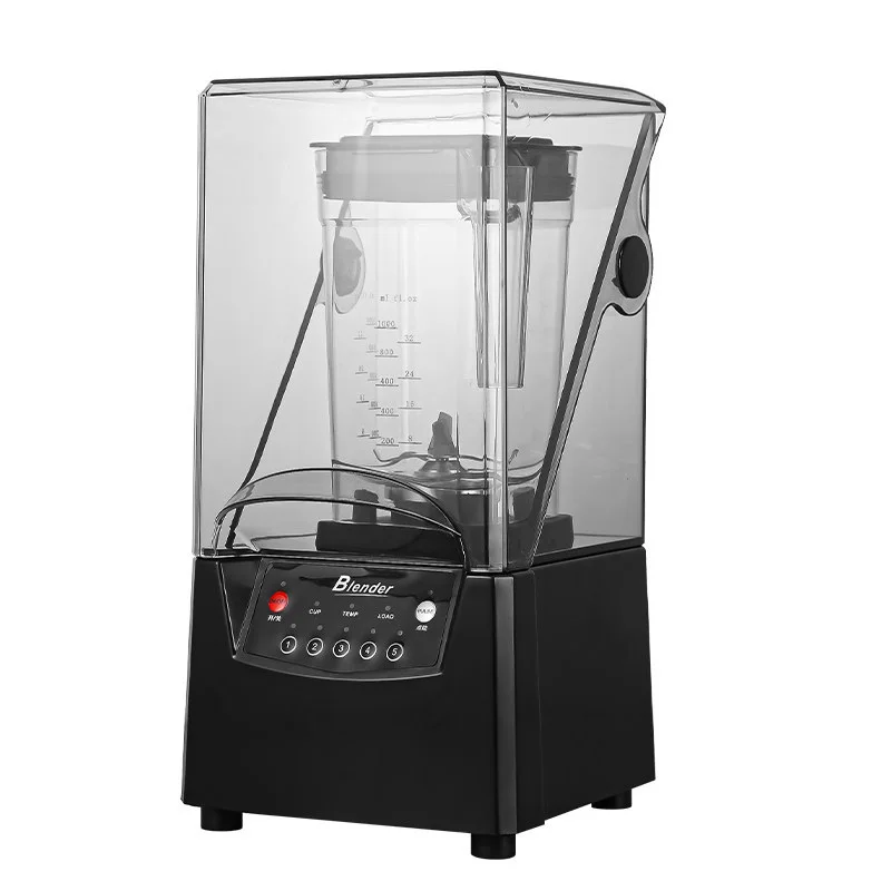 #Commercial Smoothie Blender, Noise-Reducing Soundproof Enclosure, Countertop Ice Crusher, Cold Drink Machine for Bubble Tea Sho
