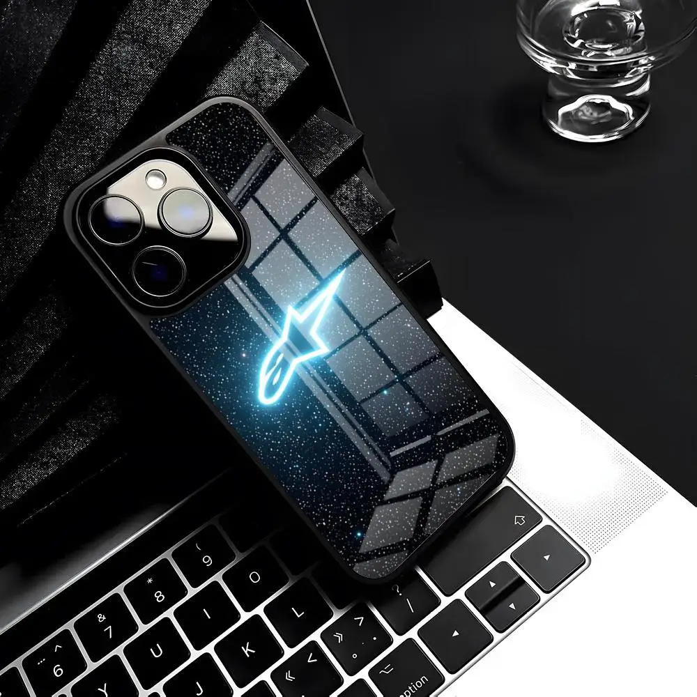 Image of A- Alpinestarses Handyhülle für iPhone 17 Pro Max 15 Pro 16 14 Plus 12 13 Mini 11 Pro Stoßfeste Glasabdeckung