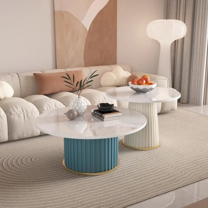 Funky Luxury Coffee Corner Floor White Makeup Nordic Design Coffee Tables High Neat Muebles Para El Hogar Home Furnitures